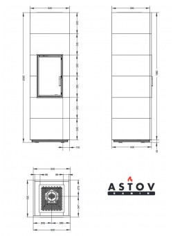Камин Астов APLIT ПС 3865