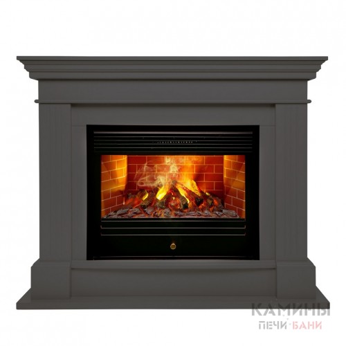 Электрокамин Ontario 26/33 GR с очагом 3D Novara Электрокамин Ontario 26/33 GR с очагом 3D Novara