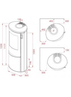 Печь-камин Lotus LIVA 6 S