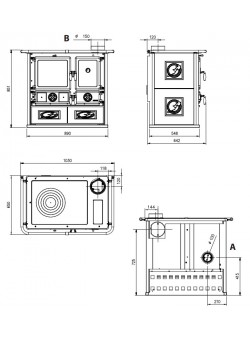 Печь камин La Nordica Rosa Reverse 2.0