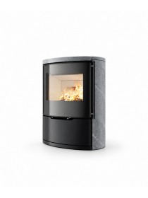 Дровяная печь-камин Ember O1 FG Rounded sides - natural stone (вид не указан)