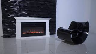 Линейный каминокомплект California с очагом Royal Flame Crystal