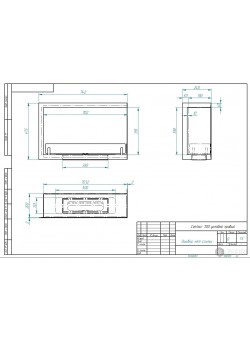 Биокамин Contour угловой 700 правый (ESTETIC FLAME) Zefire