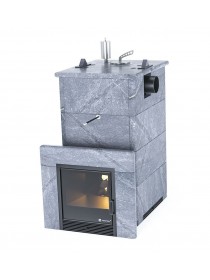 Печь ИзиСтим «АНАПА» В ПОЛНОЦЕННОМ КОЖУХЕ С БОКОВЫМ ПОДКЛЮЧЕНИЕМ