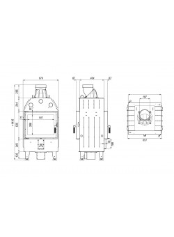 Каминная топка DEFRO HOME INTRA SM T