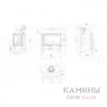 Каминная топка Kratki Zibi/P/BS/DECO