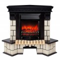 Электрокамин Stone Corner AO с очагом Fobos Lux BL S