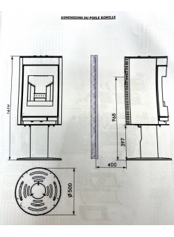 Печь-камин Cheminees Philippe Romille