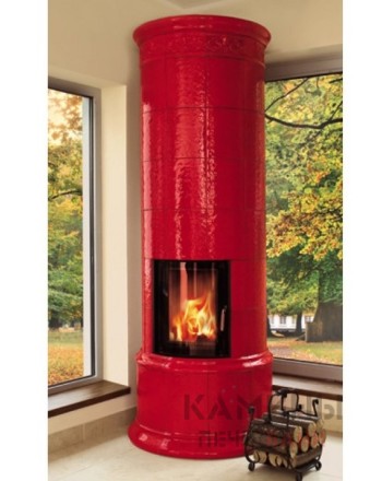 Изразцовая круглая печь Round