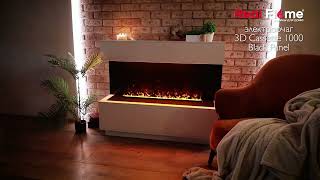 Обзор 3D электрокамина CASSETTE 1000 BLACK PANEL