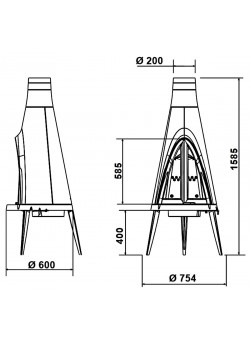 Чугунная печь Invicta Tipi