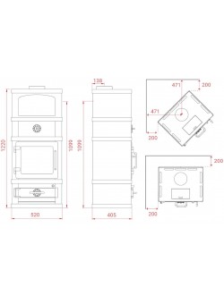 Печь-камин Lotus 2060/2660