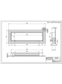 Биокамин Sirius 1800 латунный (Zefire)
