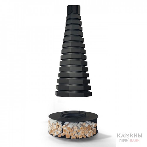 Центральный подвесной камин LOFT - 07/2