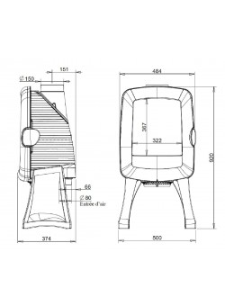 Печь-камин Invicta ELO М