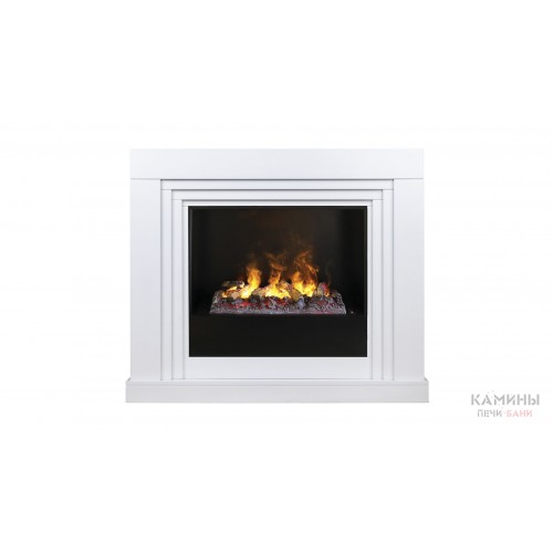 Электрокамин Stanley 26 WT с очагом 3D Cassette 630 + Black вставка