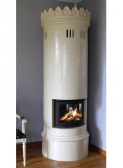 Изразцовая круглая печь Round