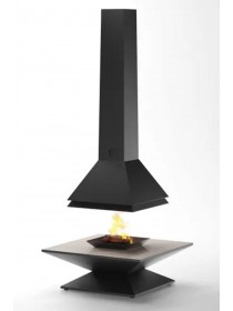 Островной камин Candle 120 (с мрамором,без стекол)