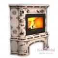 Изразцовый камин КимрПечь Прованс угловой с дровником Художественный Изразцовый камин КимрПечь Прованс угловой с дровником Художественный