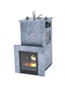 Печь ИзиСтим «ГЕЛЕНДЖИК» М2 В ПОЛНОЦЕННОМ КОЖУХЕ С БОКОВЫМ ПОДКЛЮЧЕНИЕМ