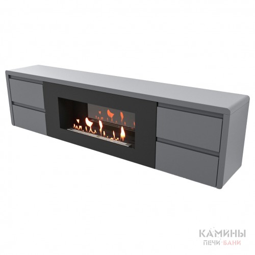 Тумба с биокамином Firelight BFP/P-1700 lux графит Тумба с биокамином Firelight BFP/P-1700 lux графит