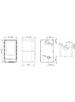 Печь-камин Solzaima Tec Round Eco