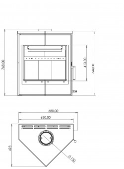 Печь-камин Мета-Бел Леман