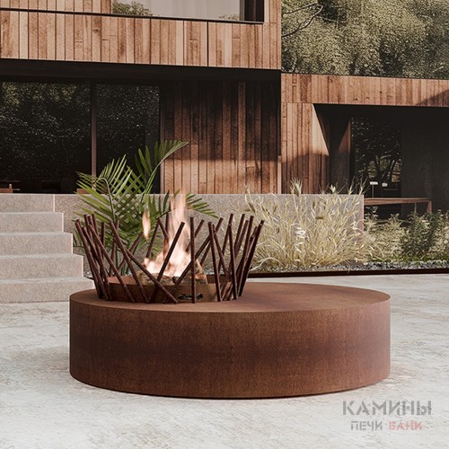 Уличный очаг Traforart Iconic Medium Corten