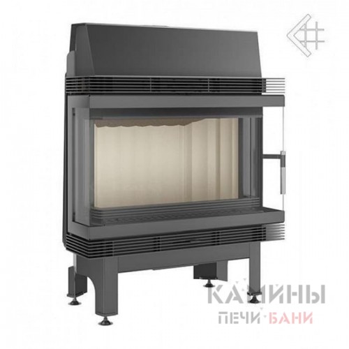 Каминная топка Kratki Blanka 670/570/LP/BS (угловое стекло слева-справа)