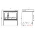 Отопительно-варочная печь Plamen 850 Glas белый цвет Отопительно-варочная печь Plamen 850 Glas белый цвет