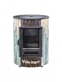 Печь отопительно-варочная Нелжа (Змеевик+"Окаменевшее дерево")