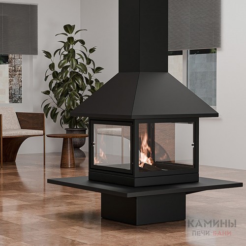 Дровяной камин Traforart Vulcano Central Enclosure Дровяной камин Traforart Vulcano Central Enclosure