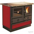 Печь-камин MBS MAGNUM бордовый с плитой