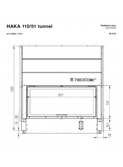 Каминная топка Hoxter HAKA 110/51Th