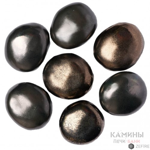 Декоративные керамические камни золотые 7 шт (ZeFire) Декоративные керамические камни золотые 7 шт (ZeFire)