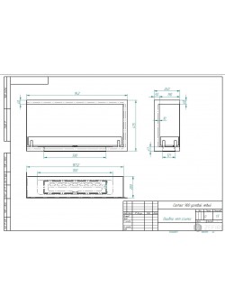 Биокамин Contour угловой 900 левый (ESTETIC FLAME) Zefire