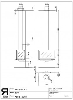 Печь-камин ROCAL City 