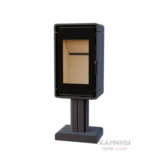 Печь-камин Астов КУБ (ПК 4581) (МЕТ. НА НОГЕ)