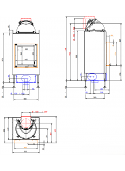 Топка-камин Brunner BKH 5.0 flat 42-42 DT