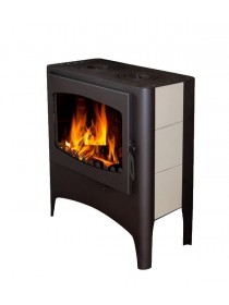 Печь-камин «Бавария» Эко с плитой две конфорки