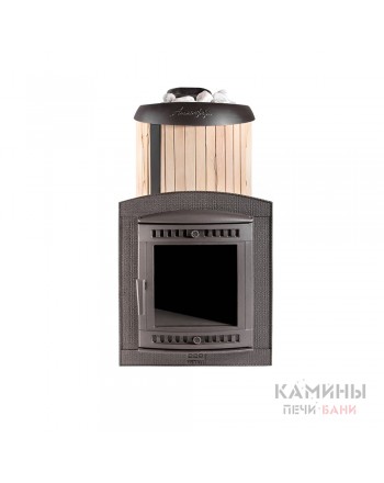 Печь банная "Атмосфера XL" ламели "Окаменевшее дерево" наборные