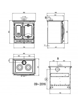 Печь камин La Nordica Mamy
