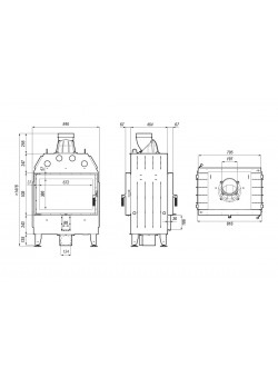 Каминная топка DEFRO HOME INTRA ME T