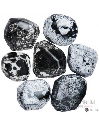 Декоративные керамические камни кристалл мрамор 7 шт (ZeFire)