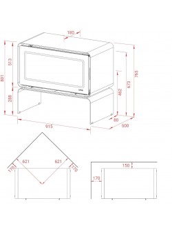 Печь-камин Lotus Living Base