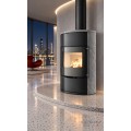 Дровяная печь-камин Ember O2 FG Rounded sides - natural stone (вид не указан)