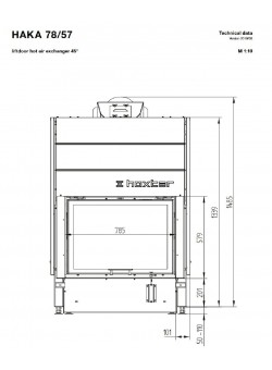 Каминная топка Hoxter HAKA 78/57h