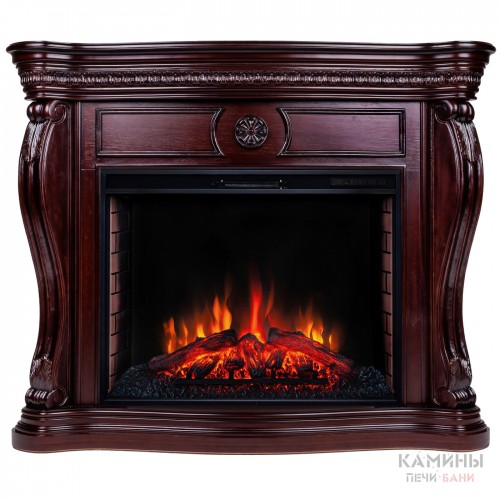 Каминокомплект BARCELONA/БАРСЕЛОНА Античный дуб с очагом Электроочаг EPSILON/ЭПСИЛОН 33