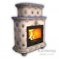 Изразцовый камин Прованс КимрПечь пристенный двухъярусный Роспись Изразцовый камин Прованс КимрПечь пристенный двухъярусный Роспись
