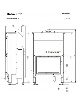 Каминная топка Hoxter HAKA 67/51h